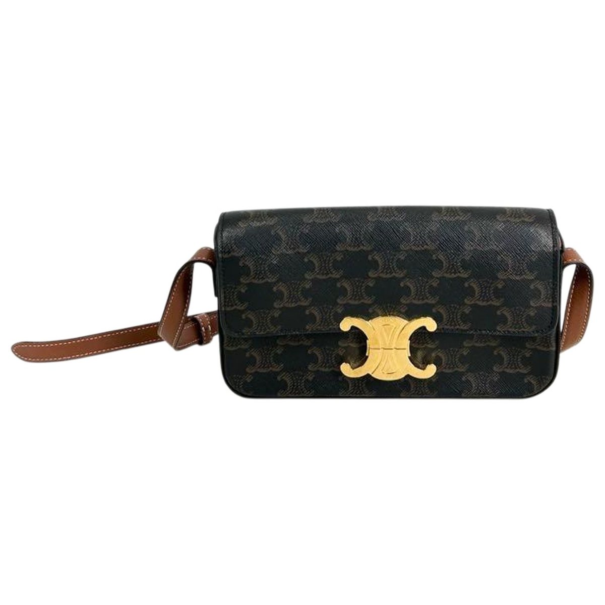 Triomphe Long vinyl handbag