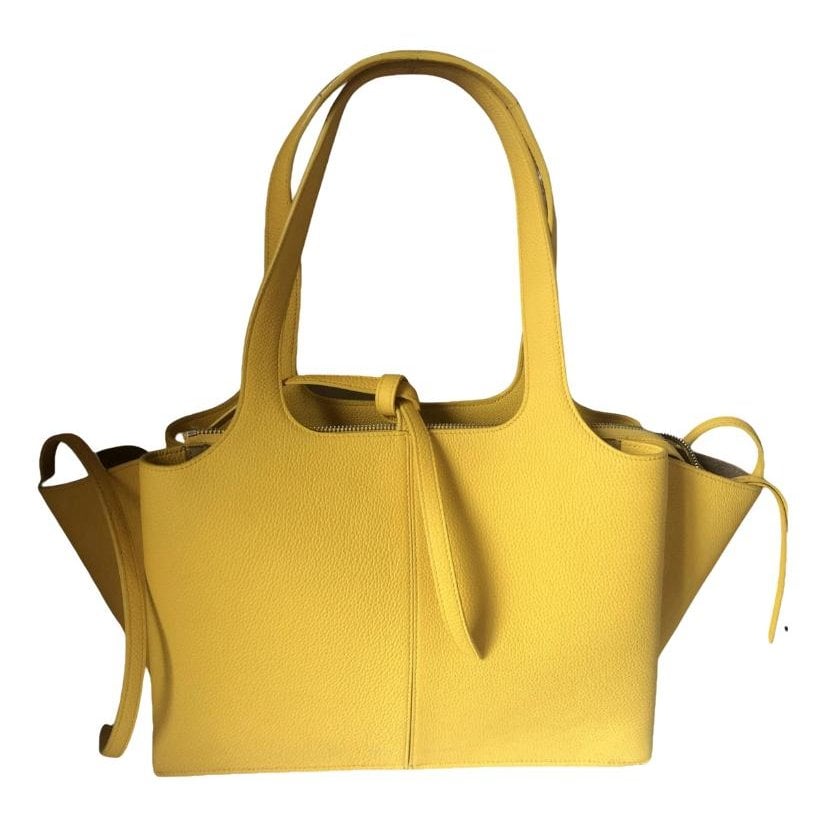 Tri-Fold leather tote