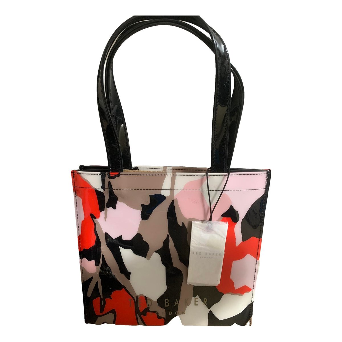 Patent leather handbag