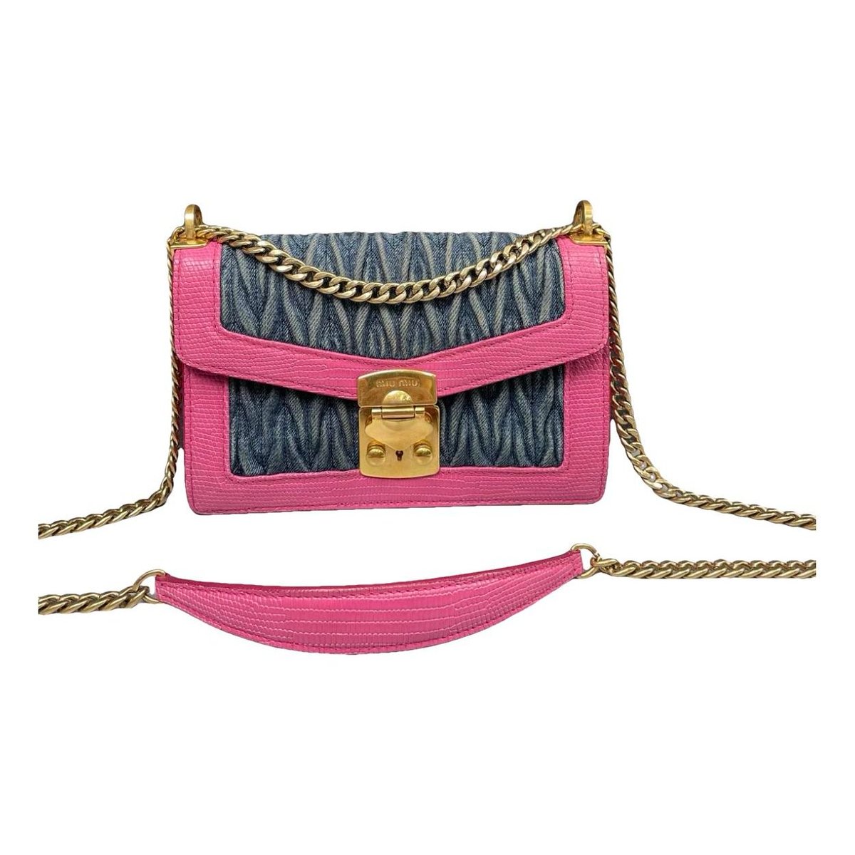 Miu Confidential leather crossbody bag