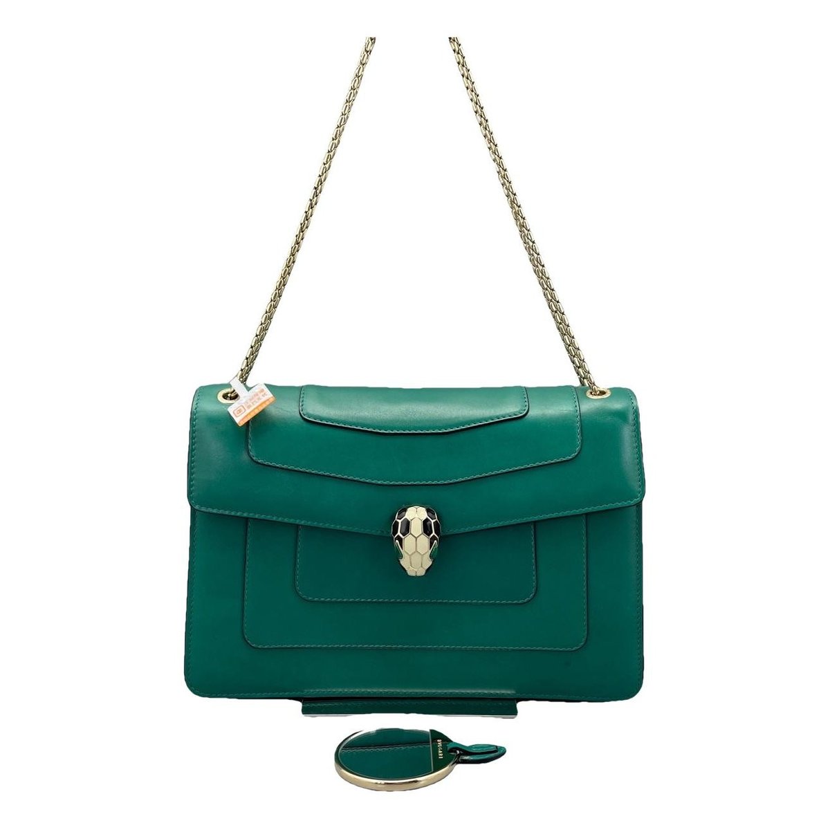 Serpenti leather handbag