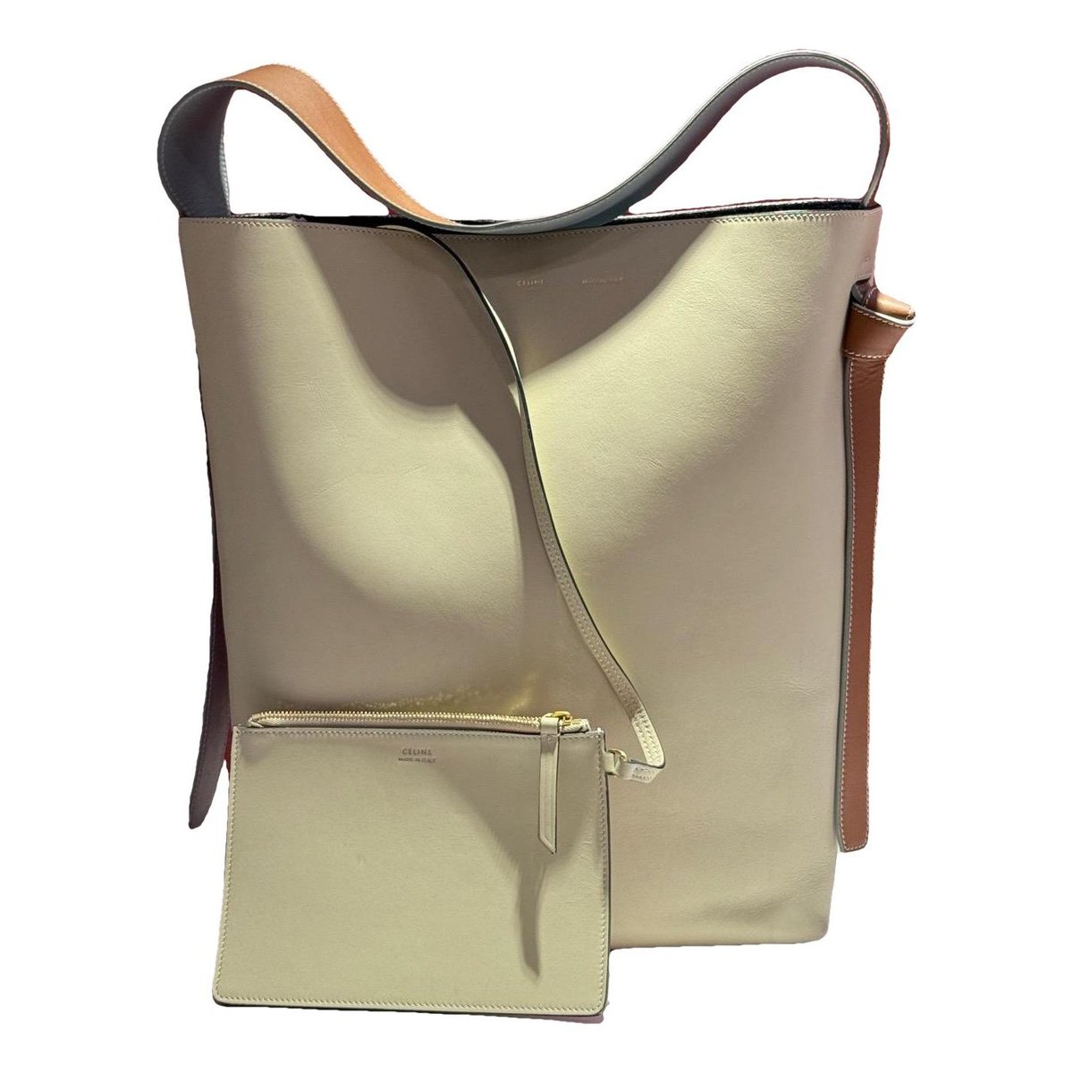 Twisted leather tote