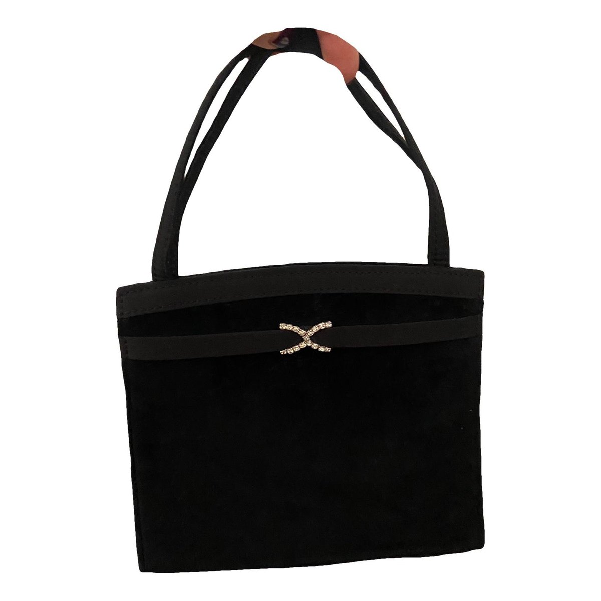 Velvet handbag