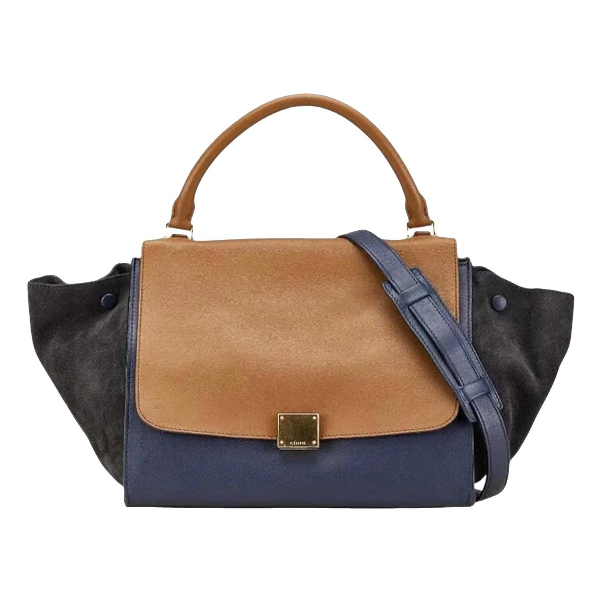 Trapèze leather bag