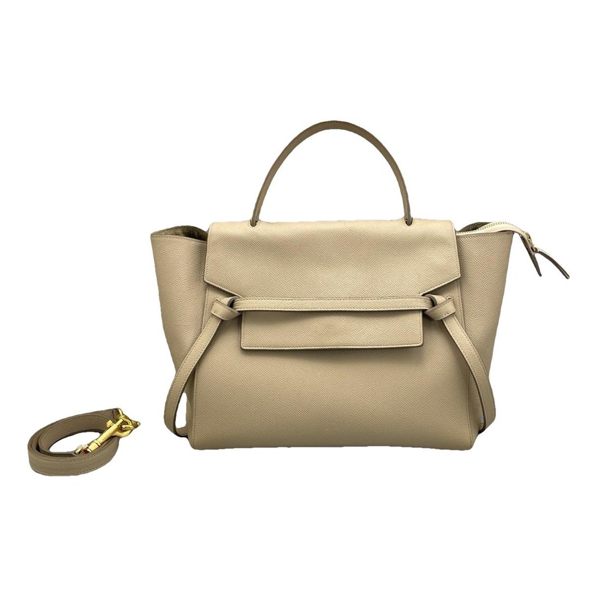 Belt leather handbag
