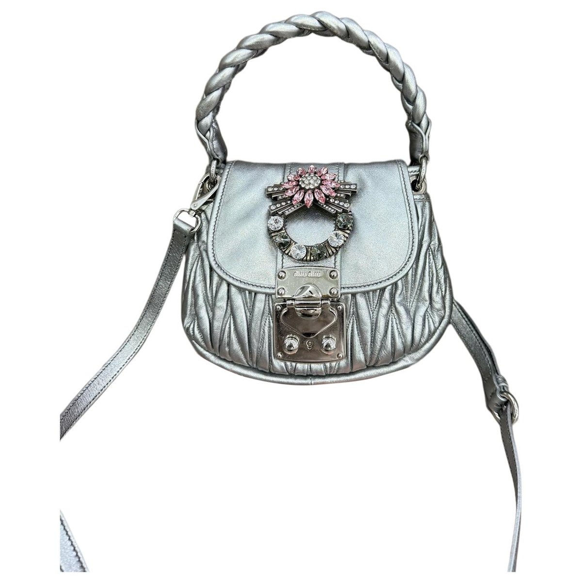 Coffer leather handbag