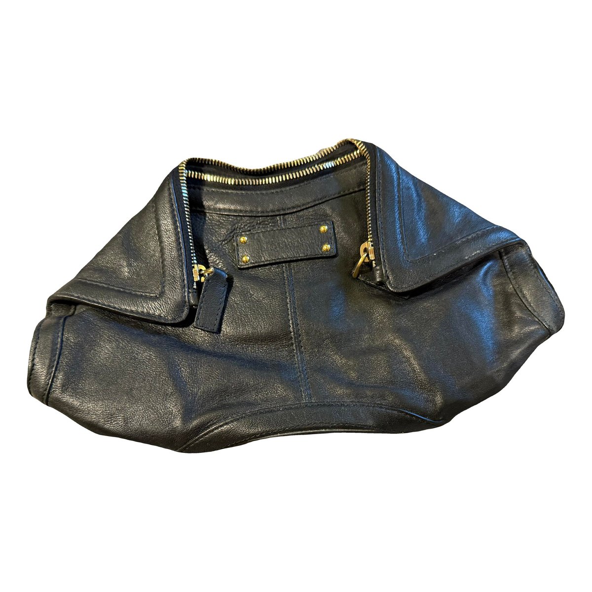 Manta leather clutch bag