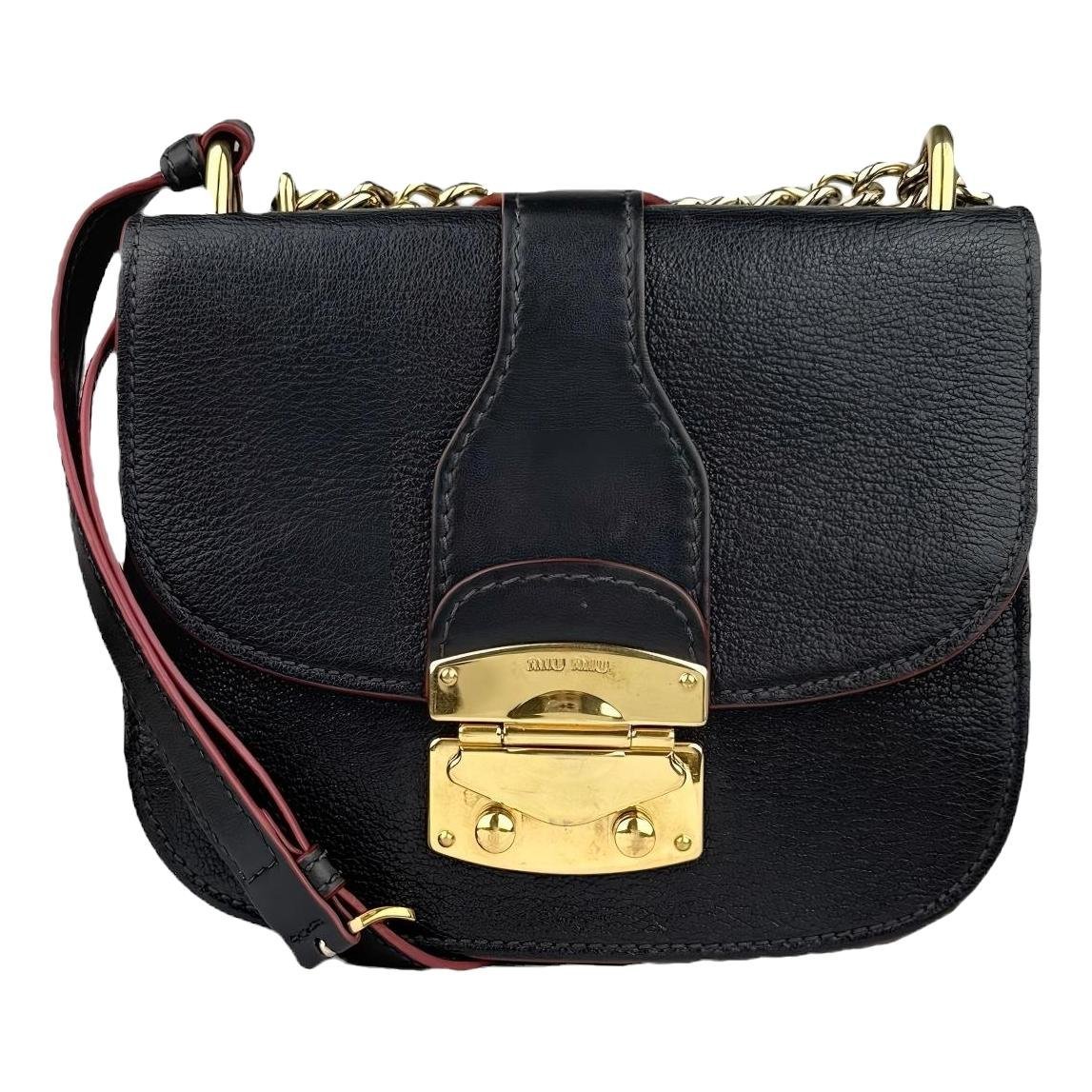 Miu Confidential leather crossbody bag