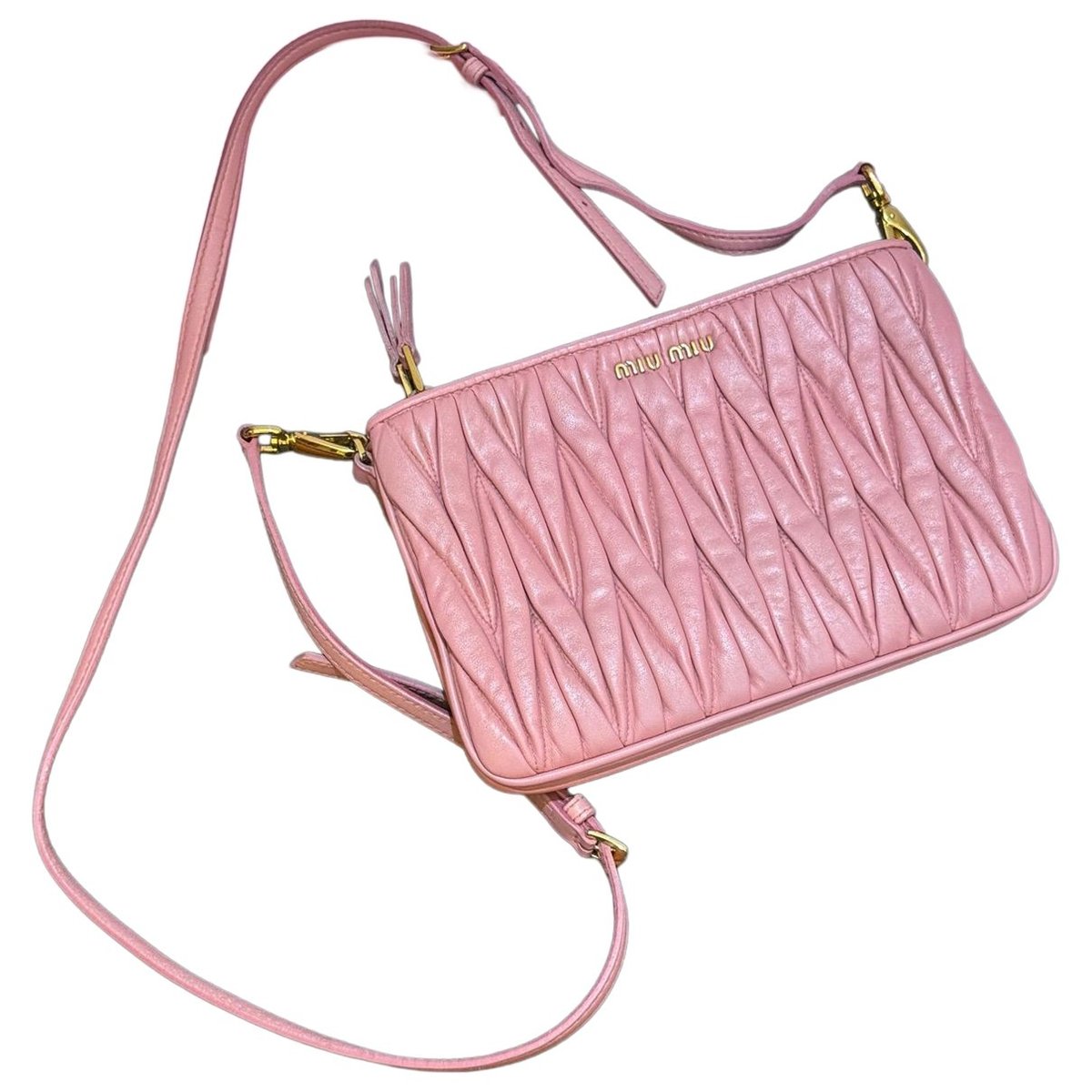 Miu delice leather crossbody bag