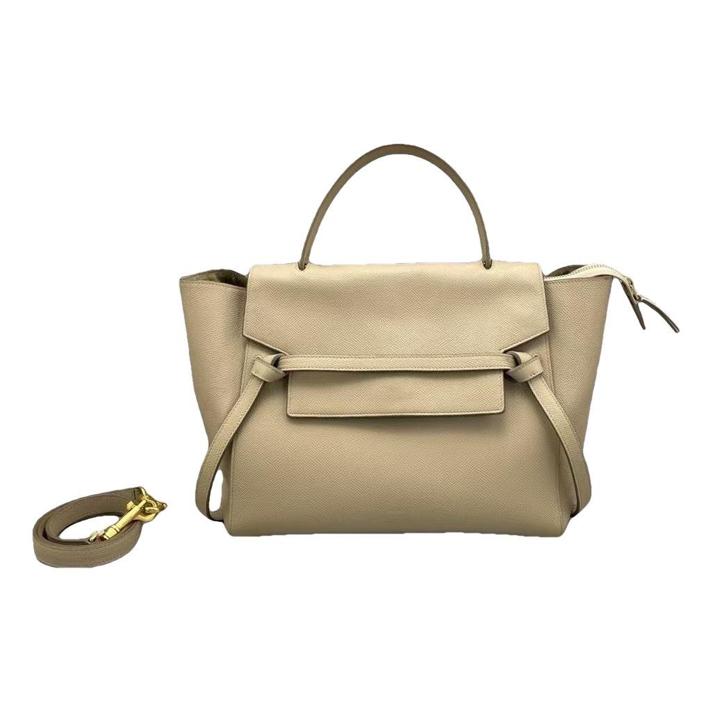 Belt leather handbag