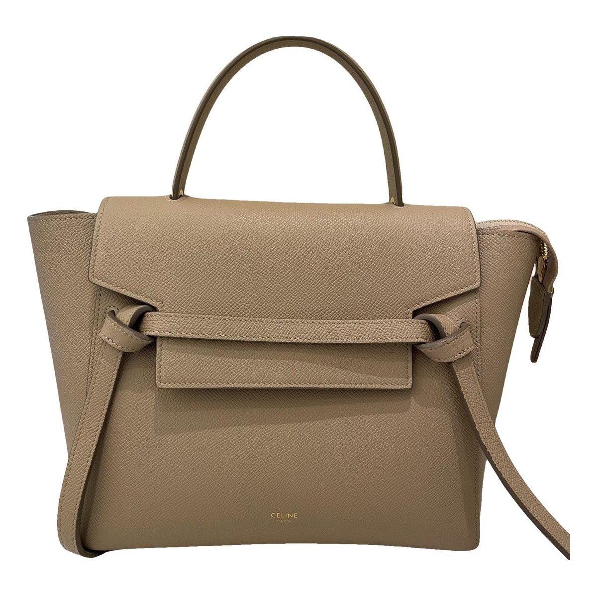 Belt leather handbag