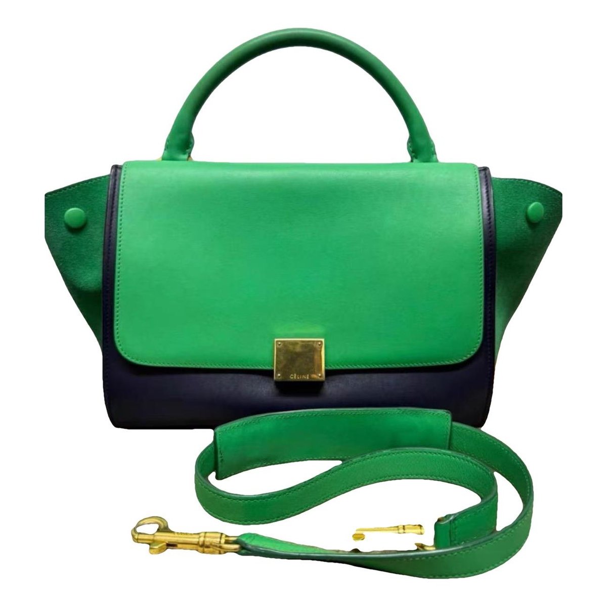 Trapèze leather tote
