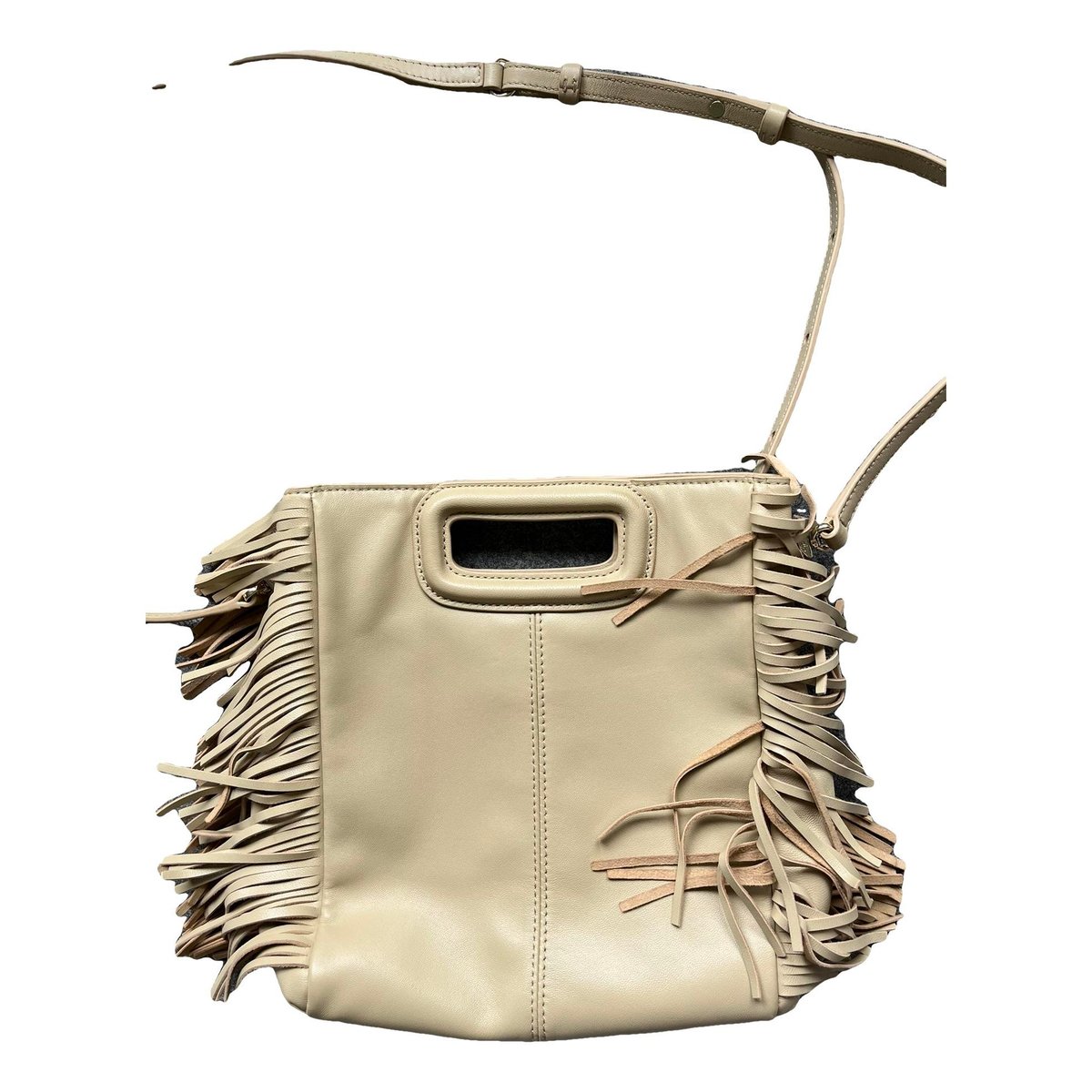 Leather clutch bag