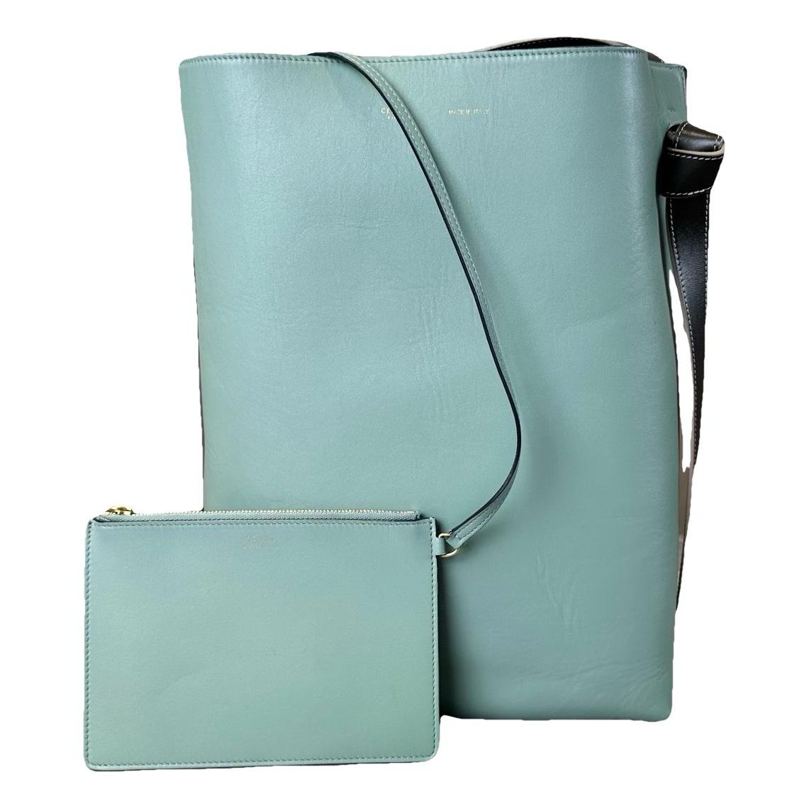 Twisted leather handbag