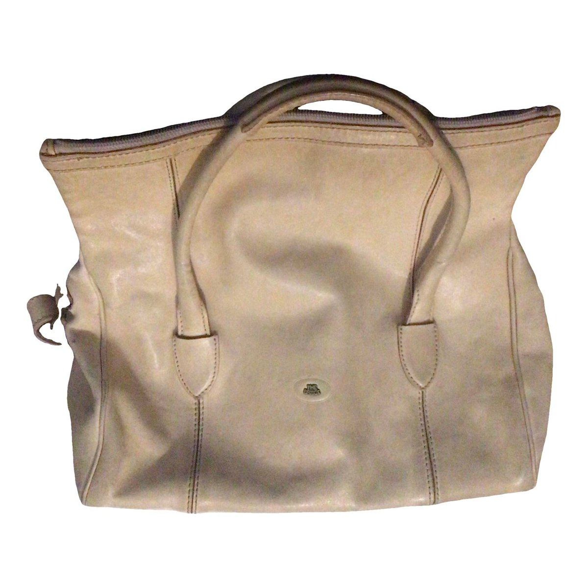 Leather clutch bag