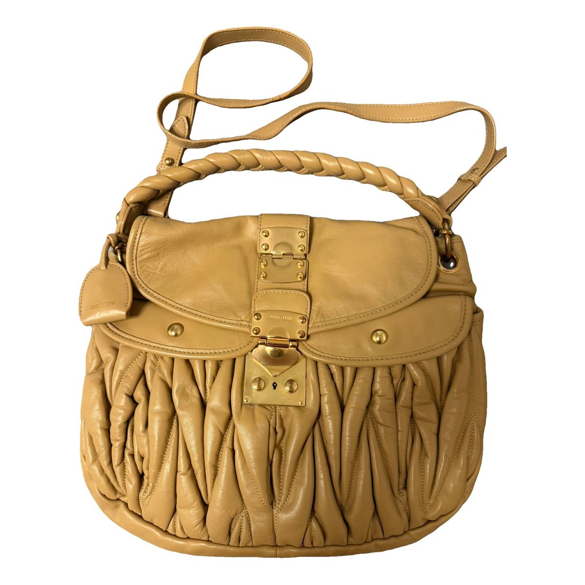 Coffer leather crossbody bag