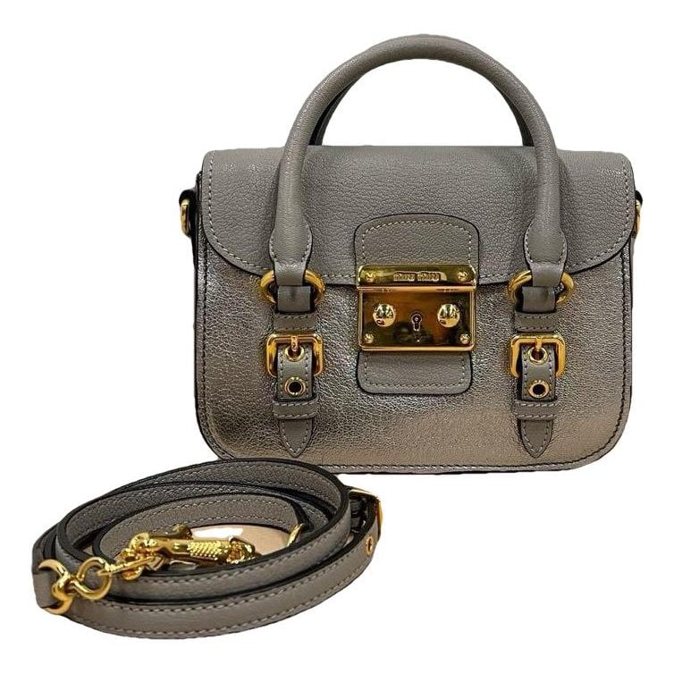 Miu Confidential leather crossbody bag