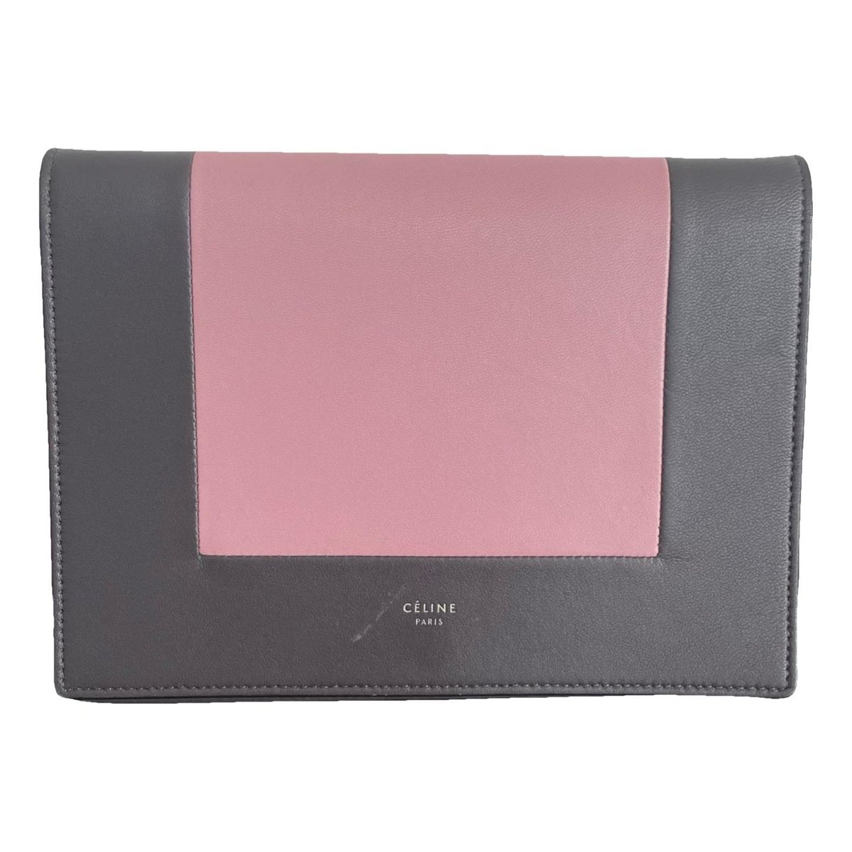 Frame leather handbag