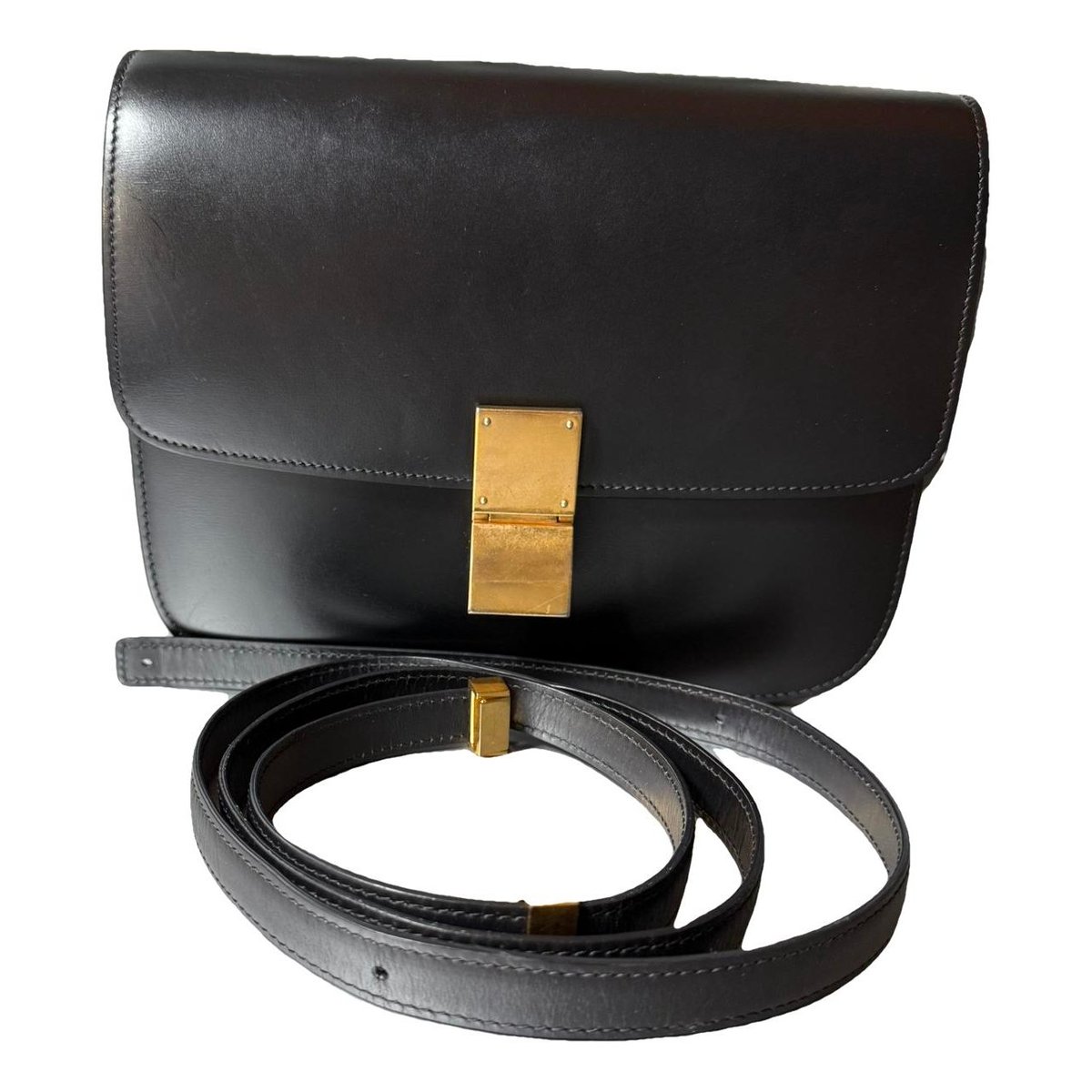 Classic leather crossbody bag