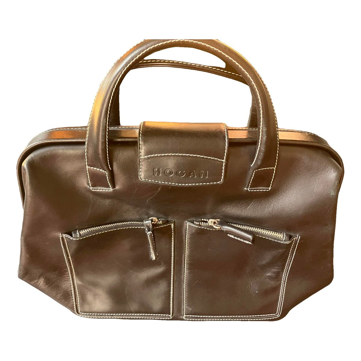 Leather handbag