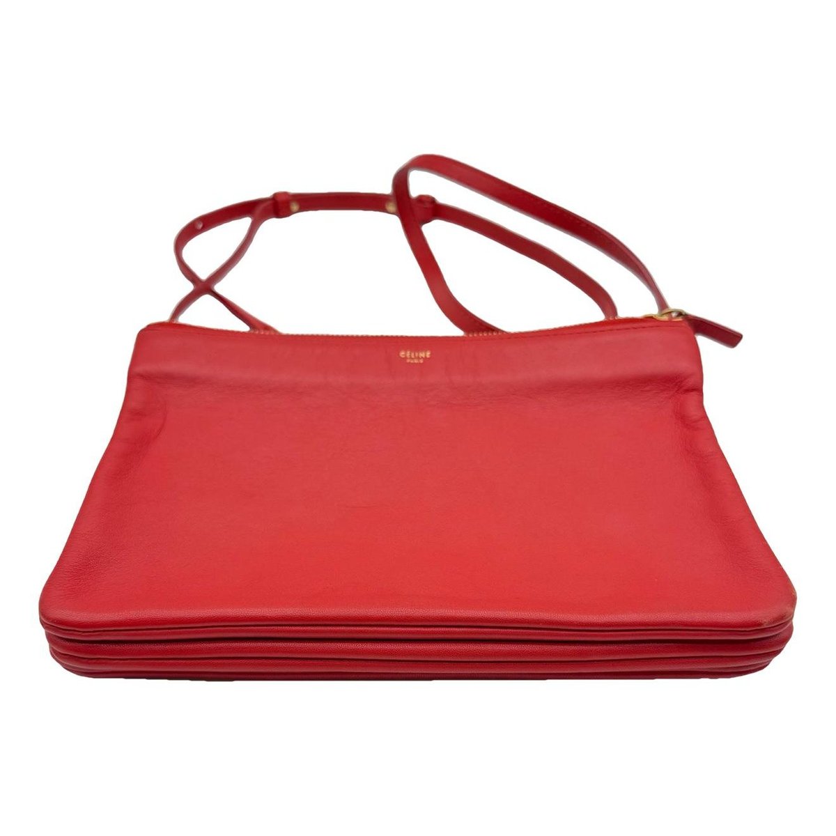 Trio leather crossbody bag