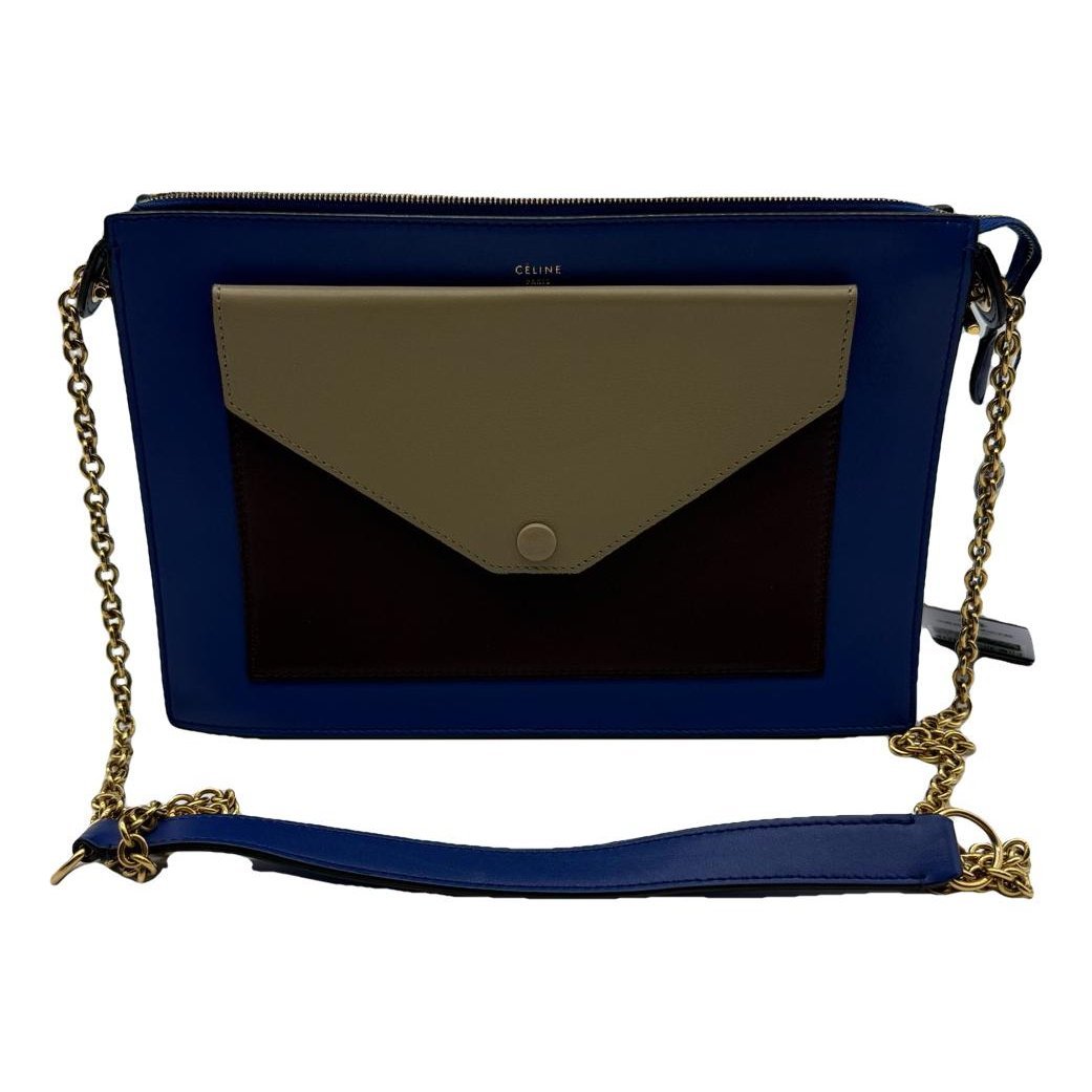 Pocket leather crossbody bag