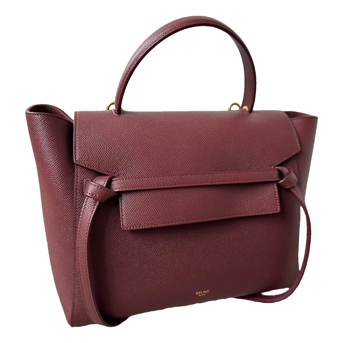 Belt leather handbag