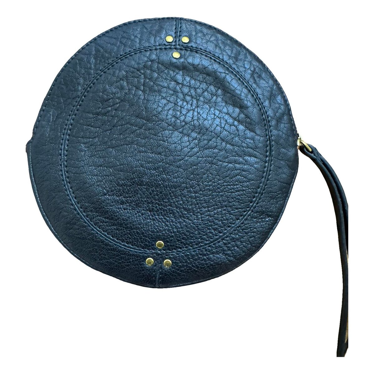 Leather clutch bag