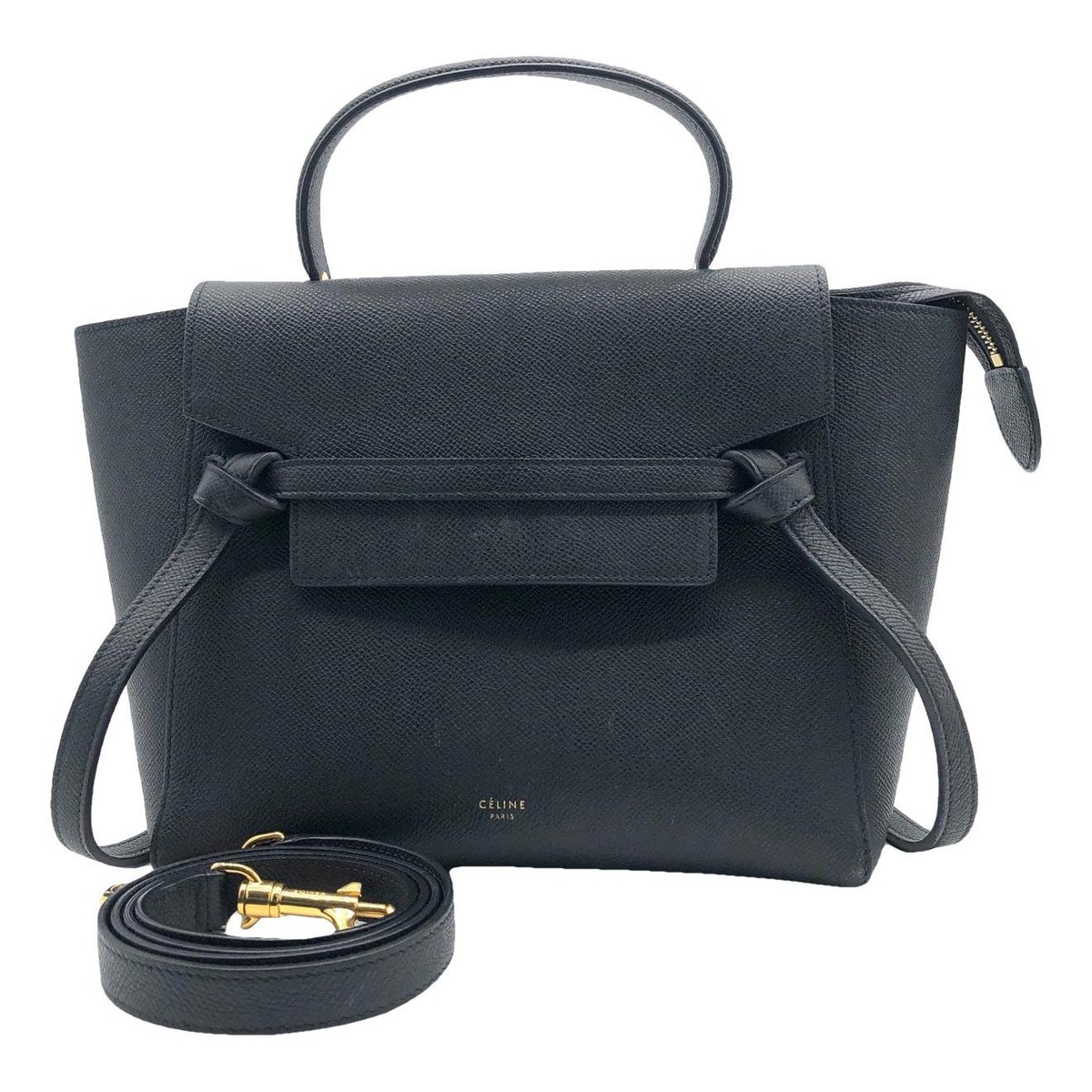 Belt leather handbag