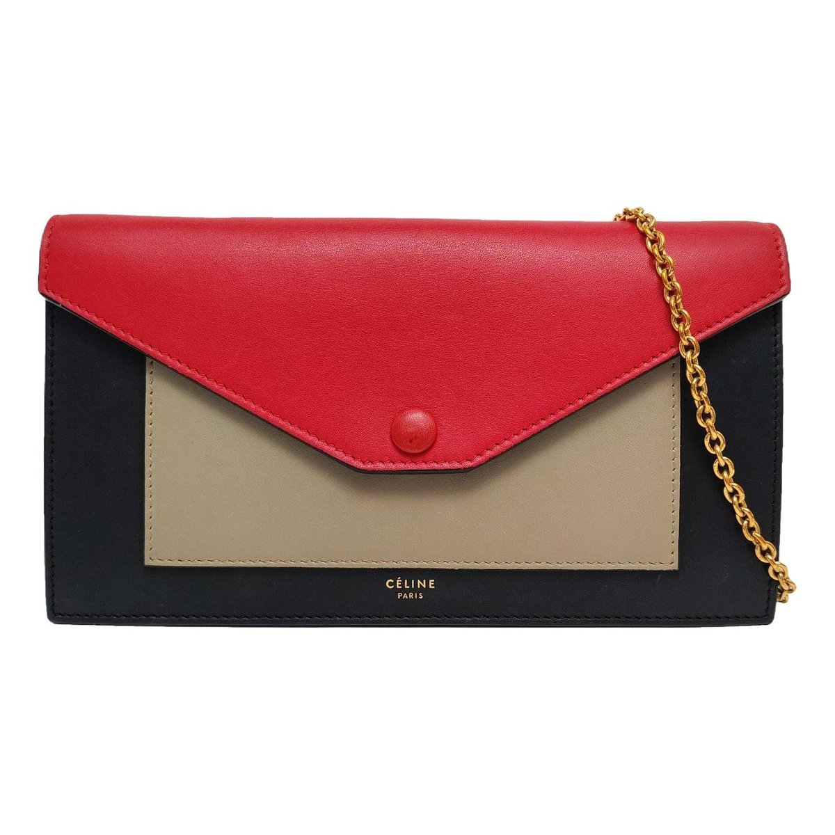 Pocket leather crossbody bag