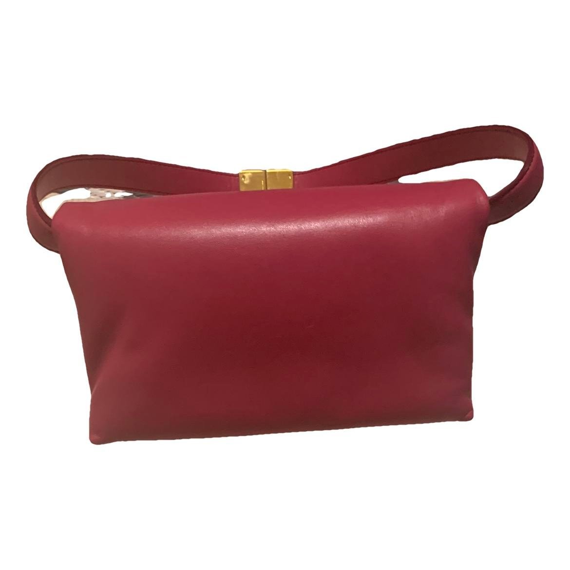 Trunk leather crossbody bag