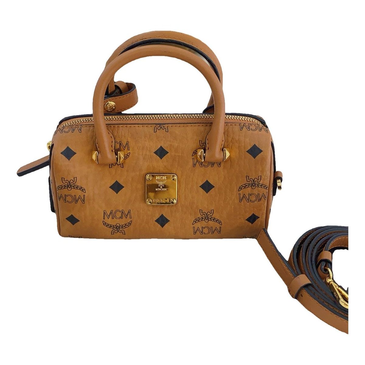 Boston leather handbag