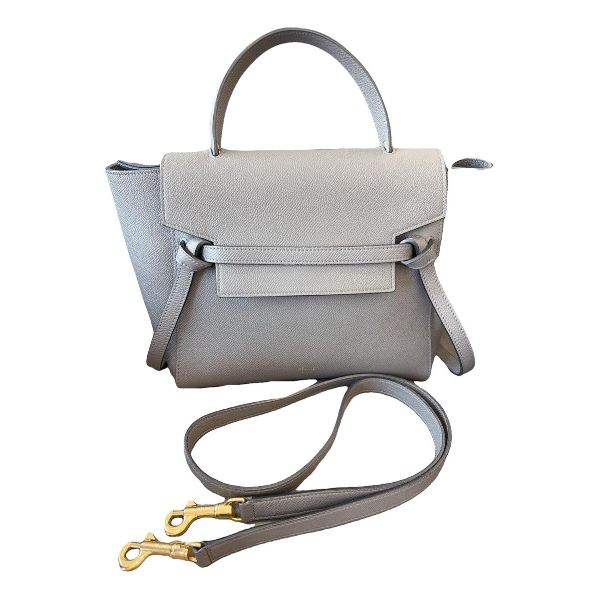 Belt leather crossbody bag