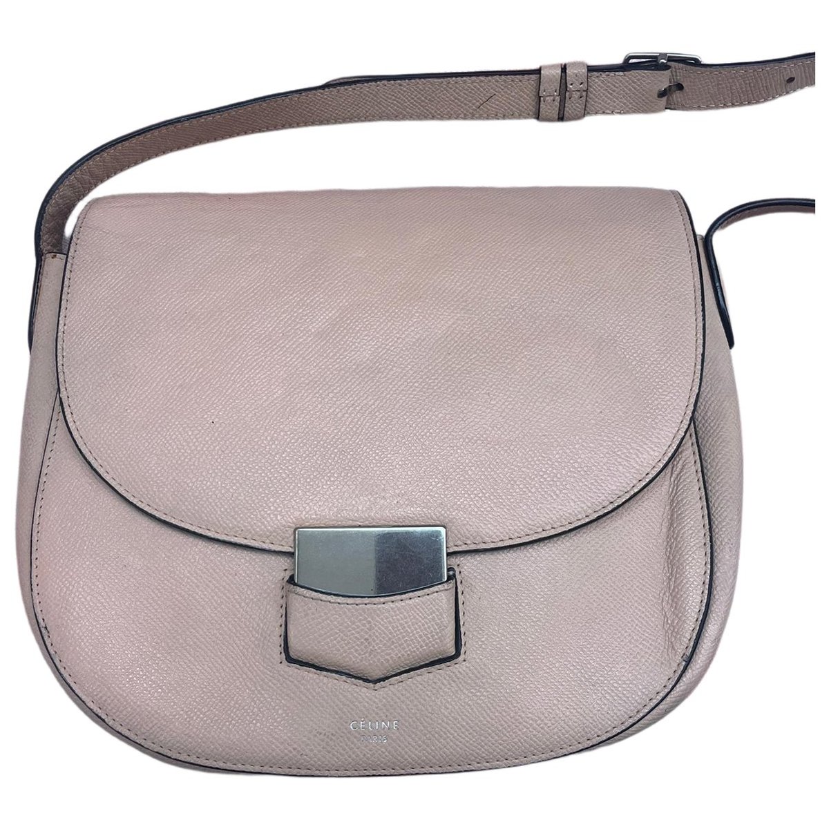 Trotteur leather crossbody bag