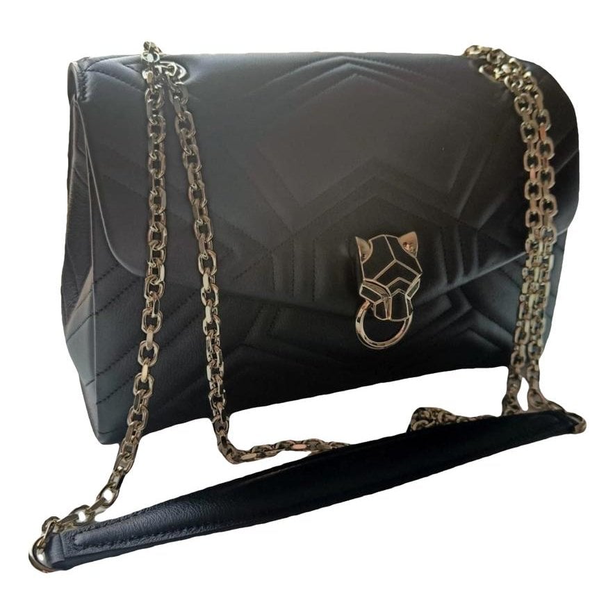 Panthère leather mini bag