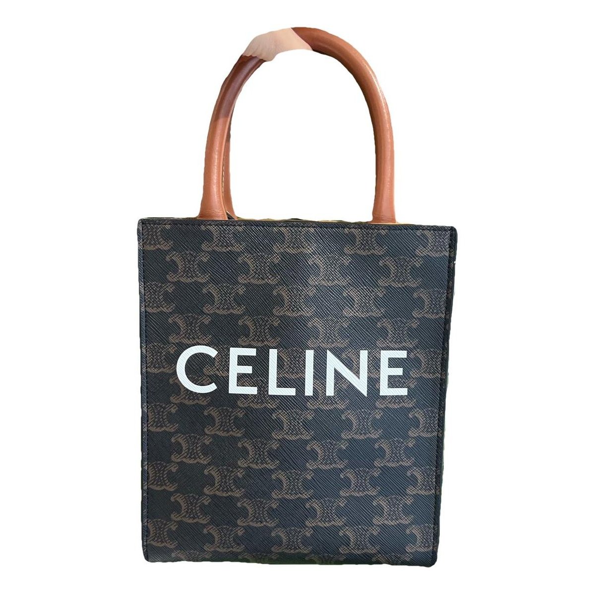 Cabas Vertical leather handbag