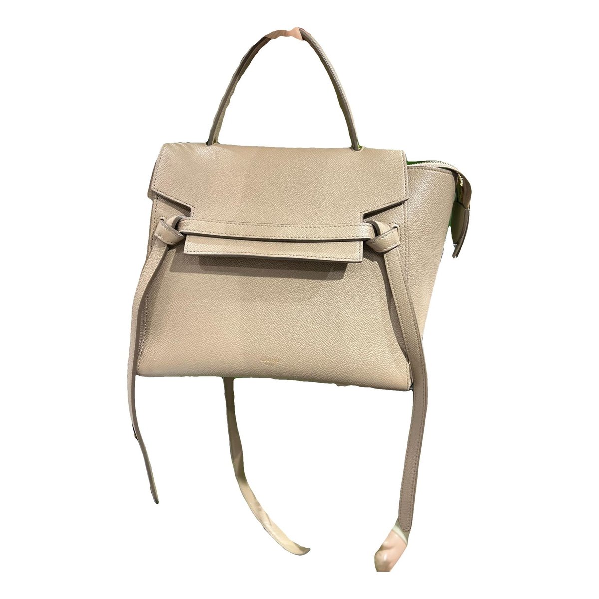 Belt leather handbag