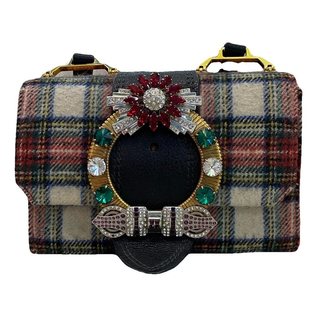Miu Lady leather handbag