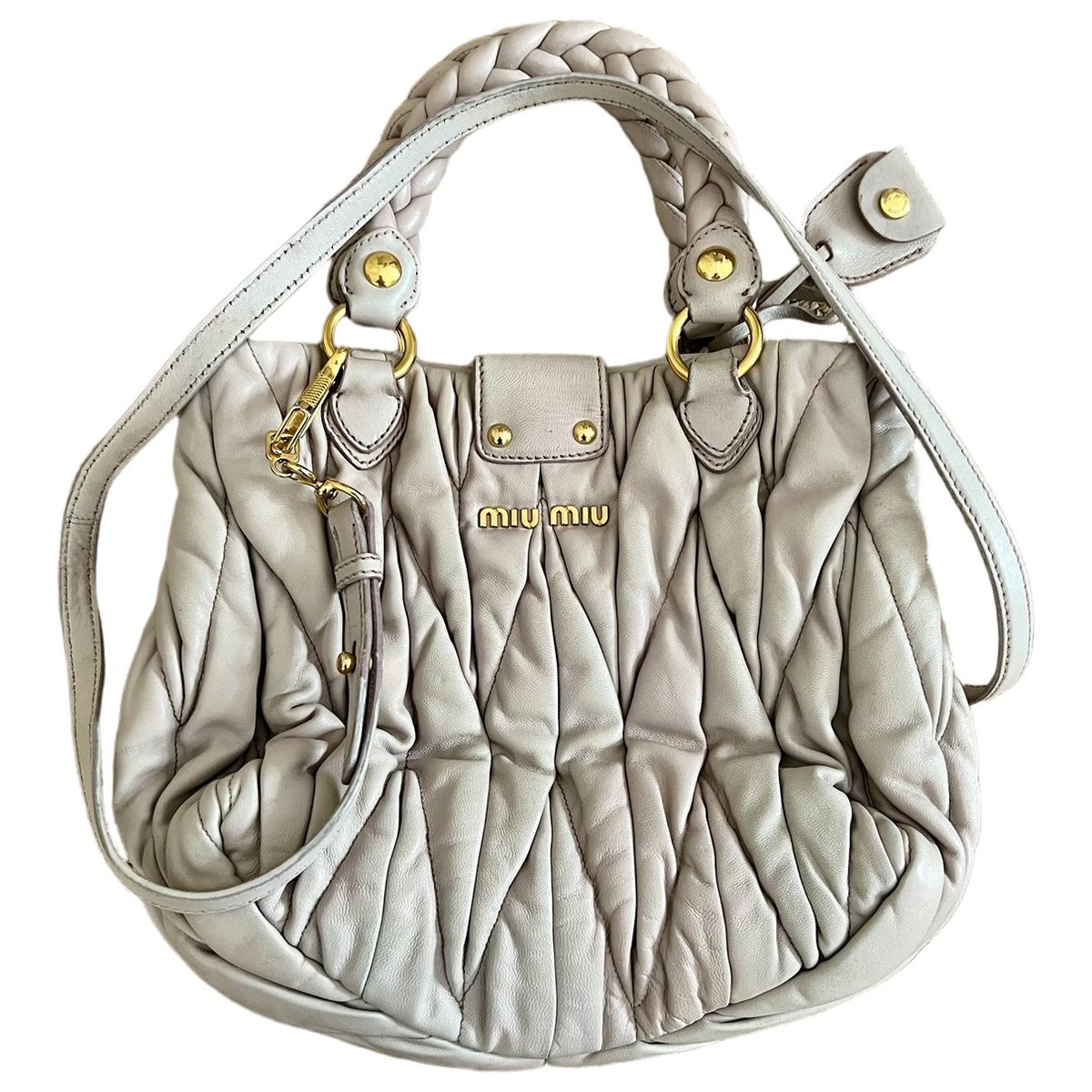 Coffer leather handbag