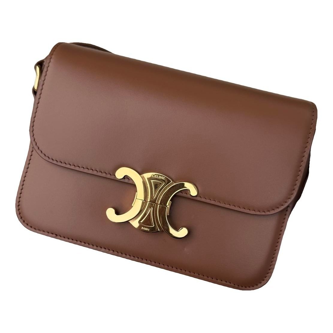 Triomphe leather handbag