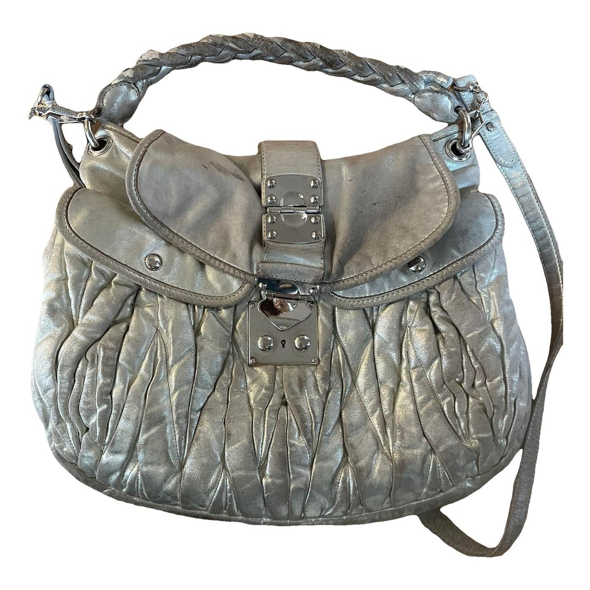 Coffer leather crossbody bag