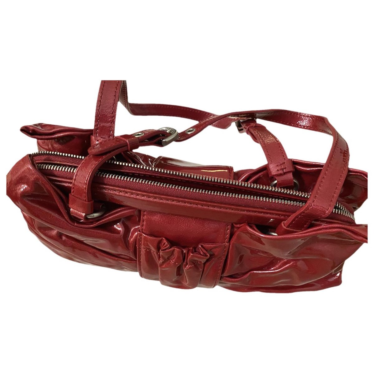 Leather clutch bag