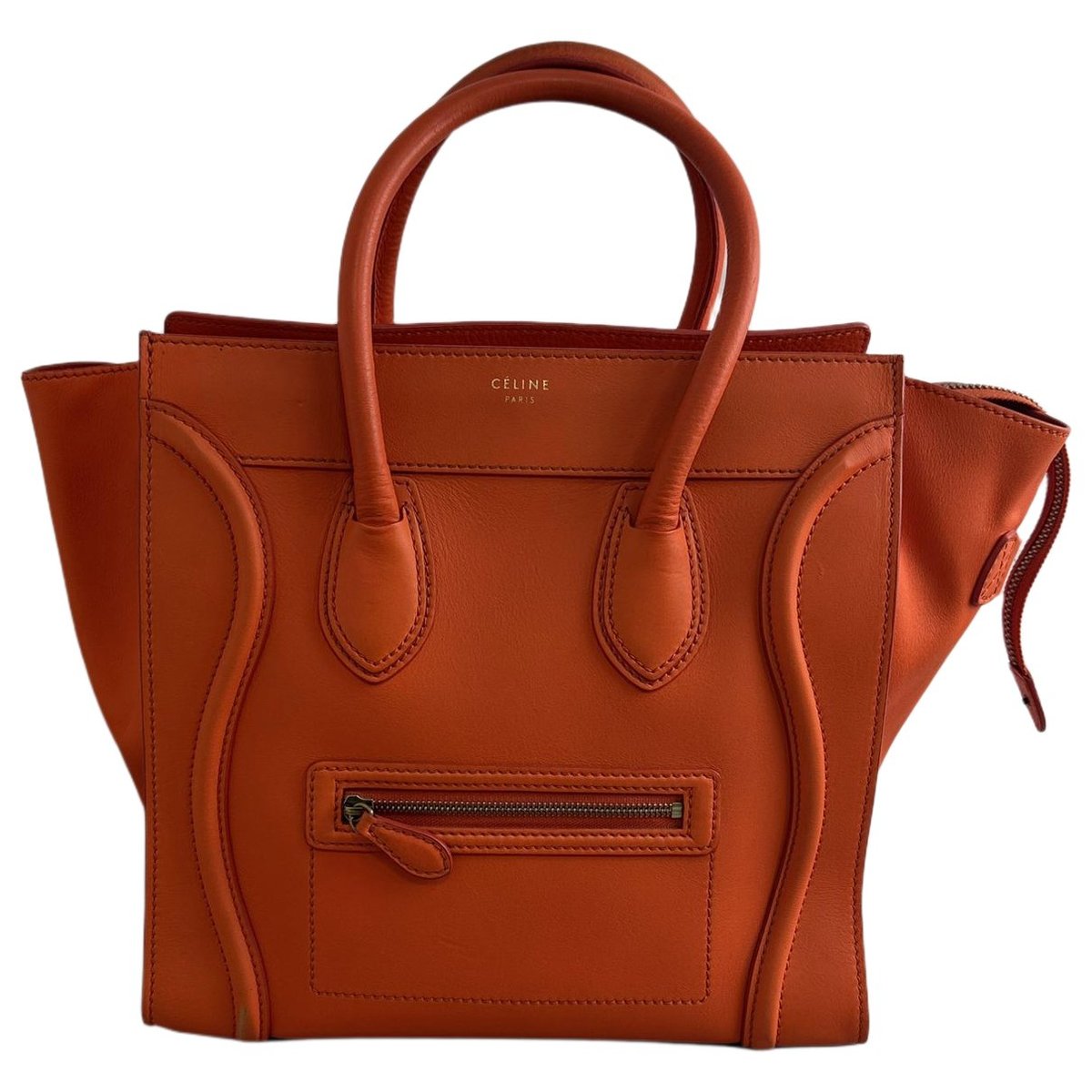 Luggage leather handbag