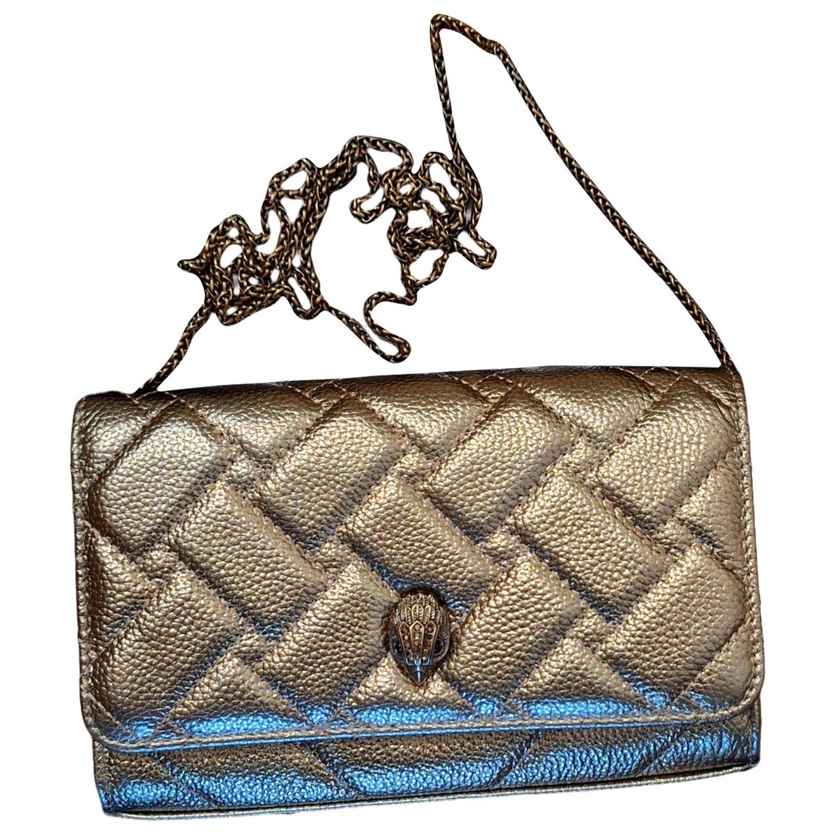 Leather clutch bag