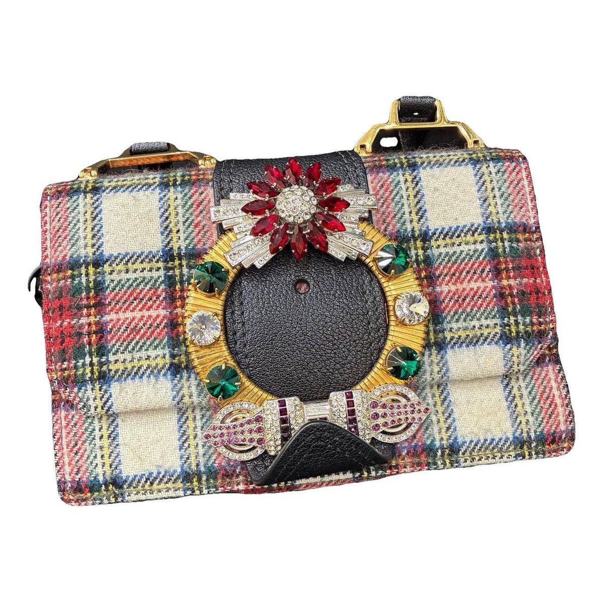 Miu Lady tweed crossbody bag
