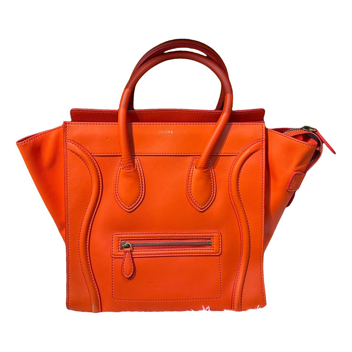 Luggage leather handbag