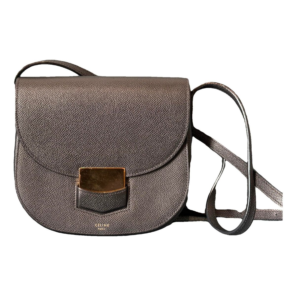 Trotteur leather crossbody bag