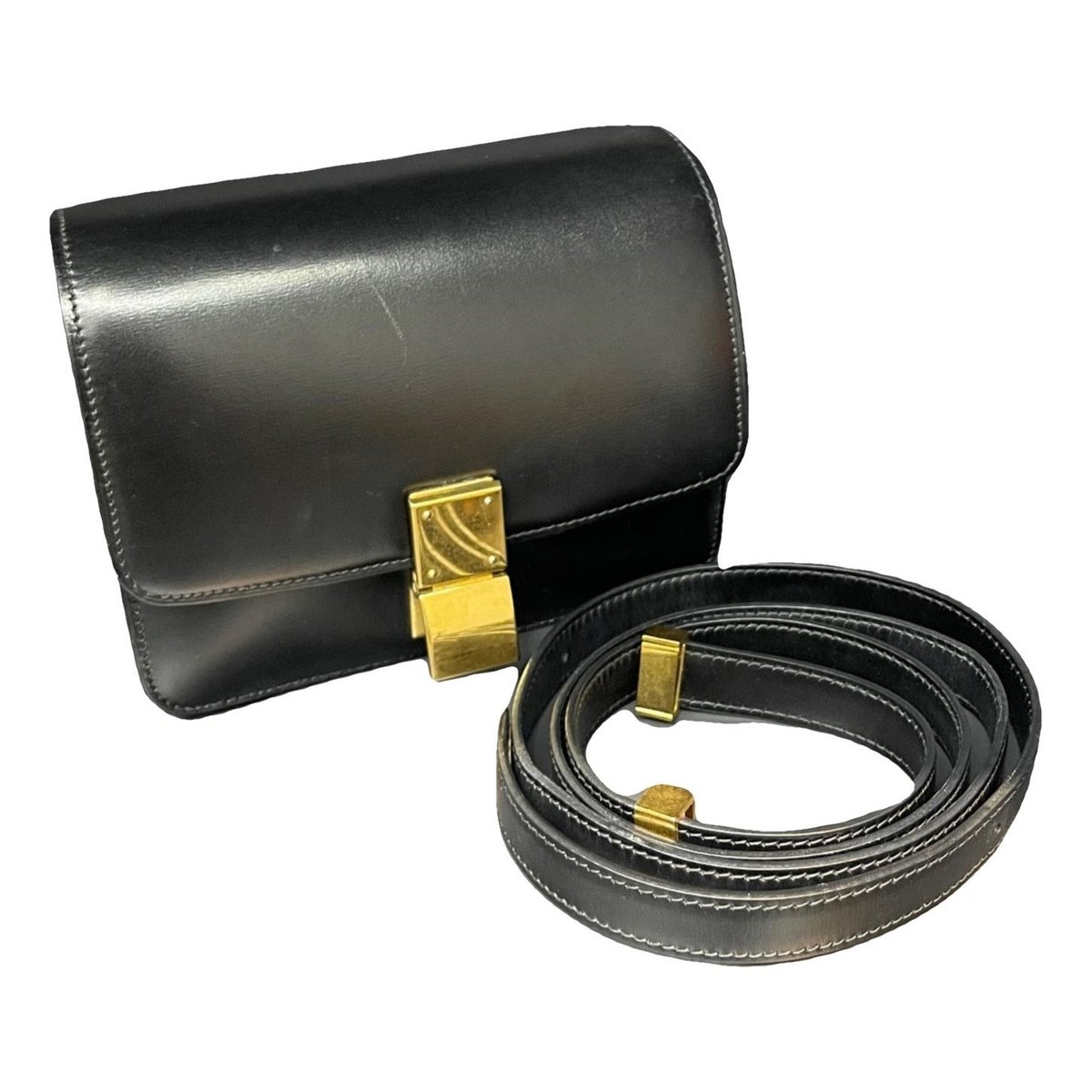 Classic leather crossbody bag