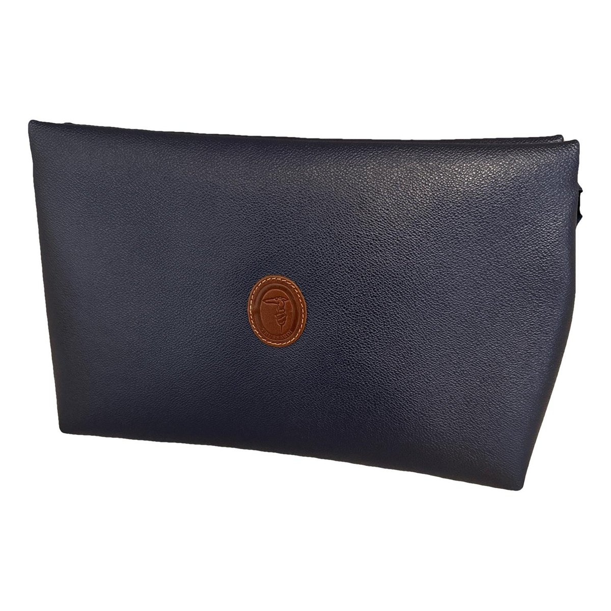 Leather clutch bag