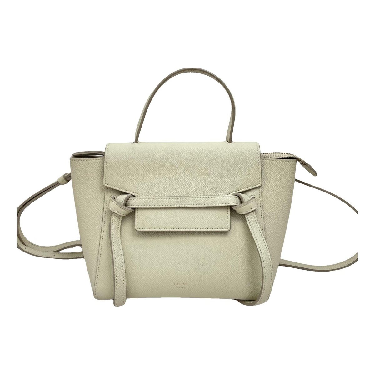Belt leather handbag